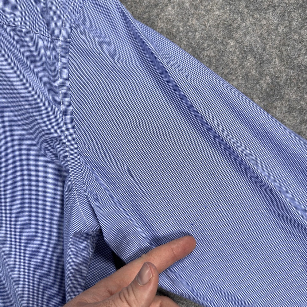 UNTUCKit Rossese Shirt Mens 2XL Blue Check Regular Fit Button Down Long Sleeve - Picture 13 of 15